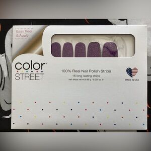 Color Street Glittery Purple Nail Strips